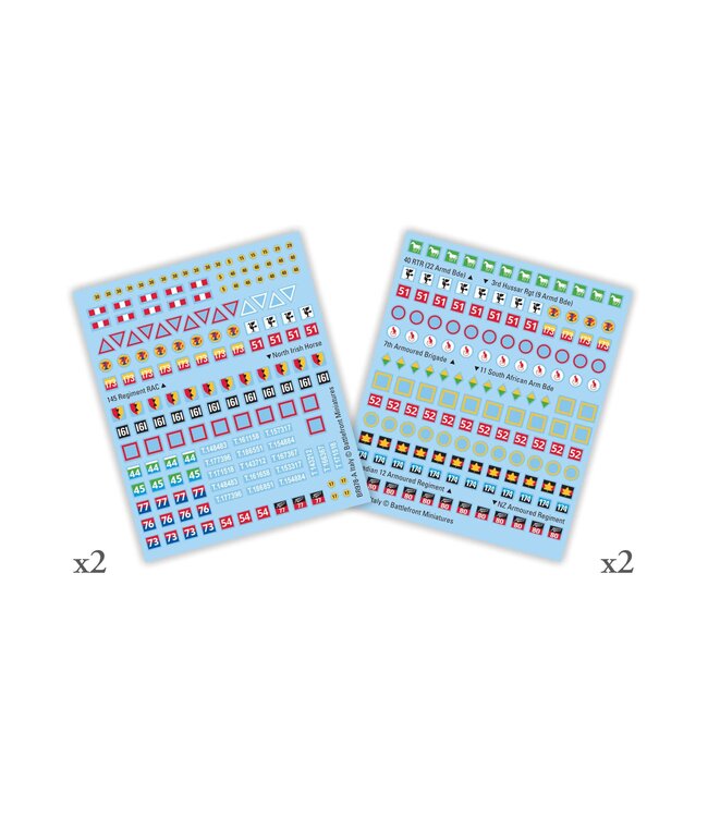 British Late War (Italy) Decal Set