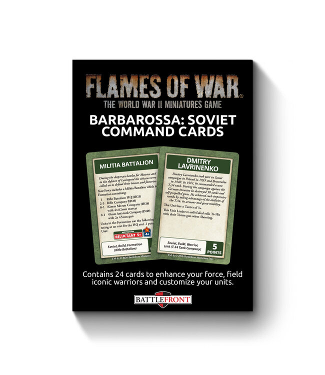 PRE-ORDER: Barbarossa Soviet Command Cards - Limited Edition