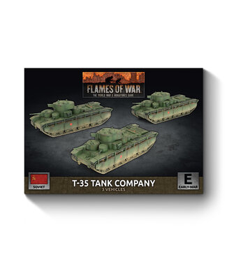 Flames of War PRE-ORDER: T-35 Heavy Tank Company