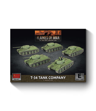 Flames of War PRE-ORDER: T-34 Tank Platoon