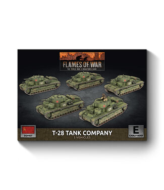 Flames of War PRE-ORDER: T-28 Heavy Tank Company