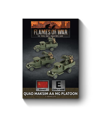 Flames of War PRE-ORDER: Quad Maksim AA MG Platoon