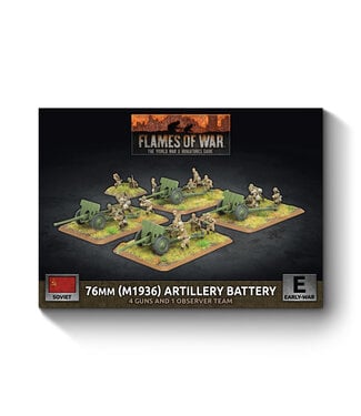 Flames of War PRE-ORDER: 76mm (M1936) Artillery Battery