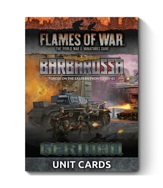 Flames of War PRE-ORDER: Barbarossa German Unit Cards - Limited Edition