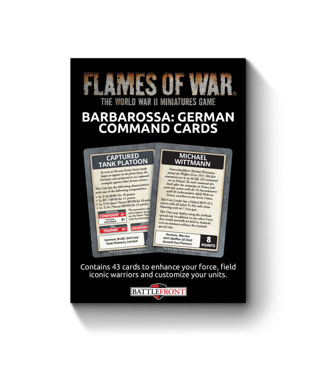 PRE-ORDER: Barbarossa German Command Cards - Limited Edition