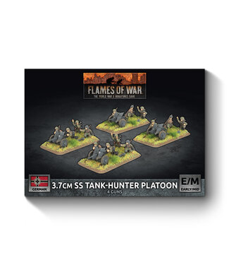 Flames of War PRE-ORDER: 3.7cm PaK36 gun (SS), 4 models, Anti-tank Gun Platoon