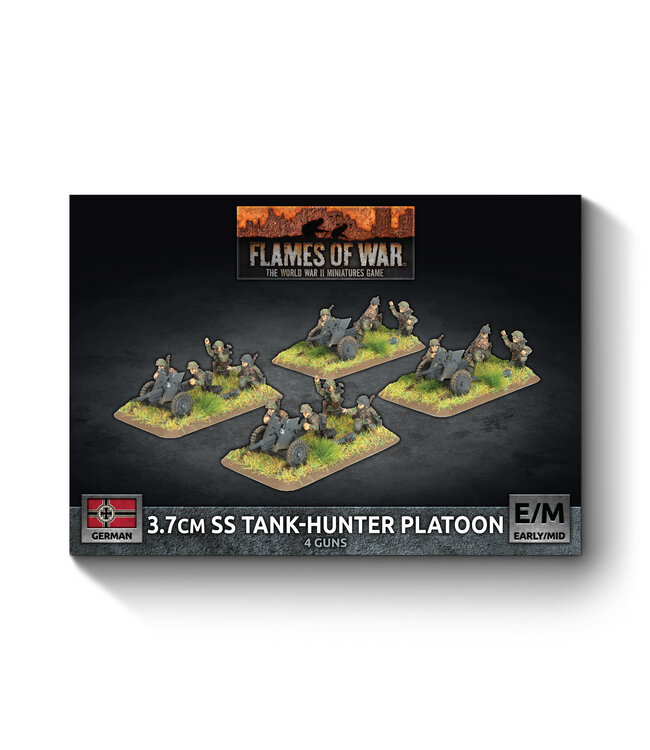 PRE-ORDER: 3.7cm PaK36 gun (SS), 4 models, Anti-tank Gun Platoon
