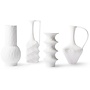 Vaas Matt white porcelain set of 4
