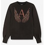 Sweater ladies knitted A wings sweater black