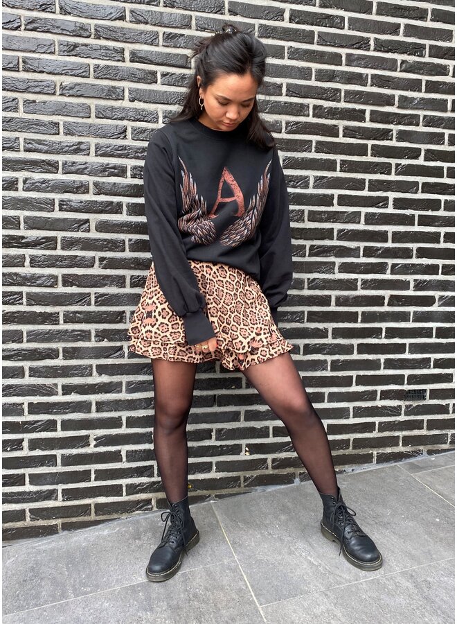 Sweater ladies knitted A wings sweater black