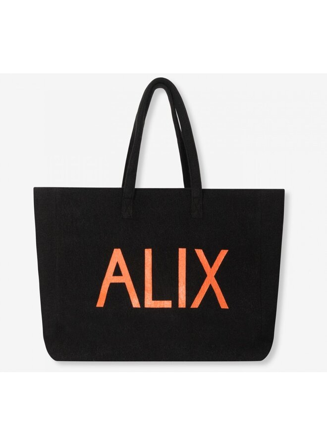 Tas ladies woven felted Alix bag black