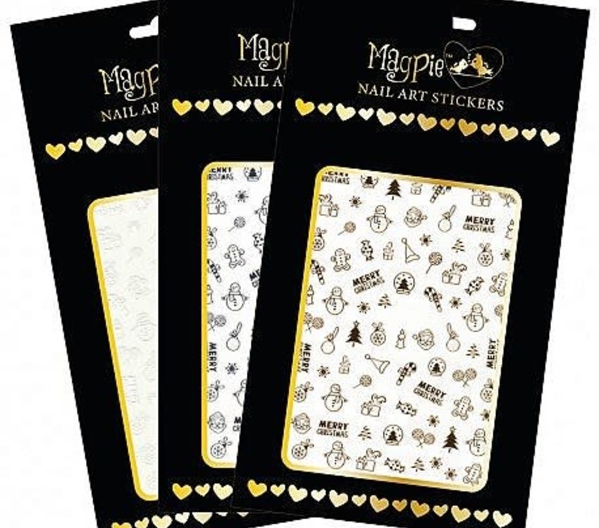 Magpie 002 Gold Christmas stickers