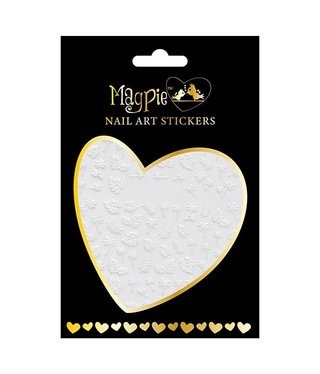 Magpie 020 White Leaf Stickers