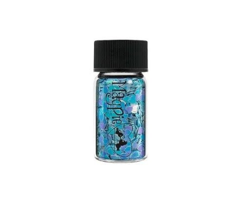 Magpie Hearts Blue Glitter Shapes 4g