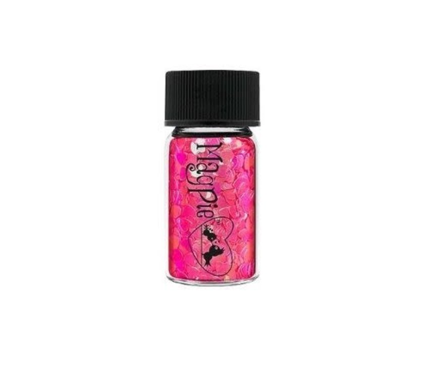 Magpie Hearts Pink Glitter Shapes 4g