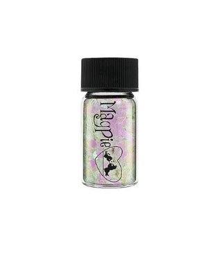 Magpie Hearts White Glitter Shape
