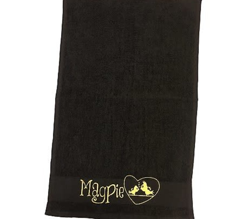 Magpie Black Towel
