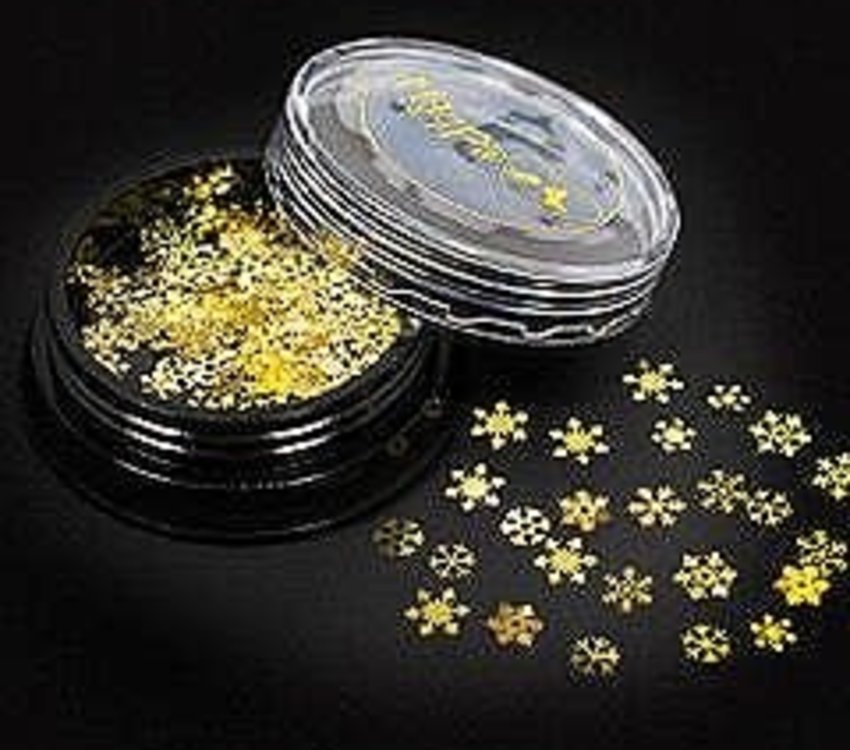 Magpie Snowflakes Gold Slices No8