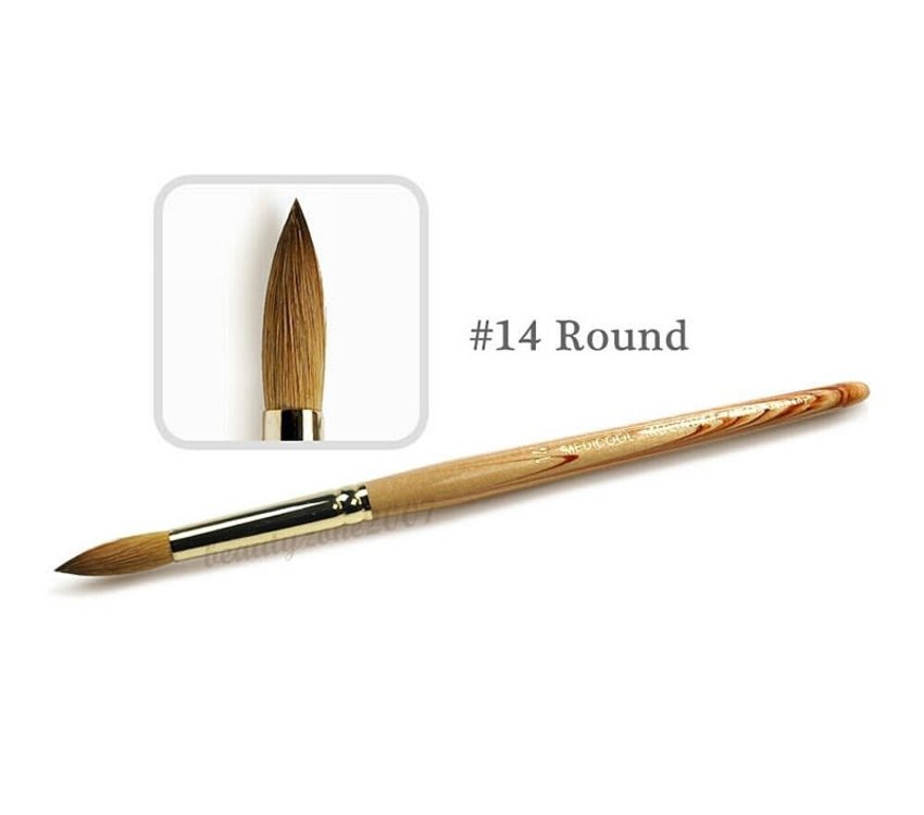 Medicool Kolinsky Acrylic Brush No.14 Round