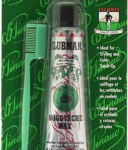 Clubman Moustache Wax Black 0.5oz