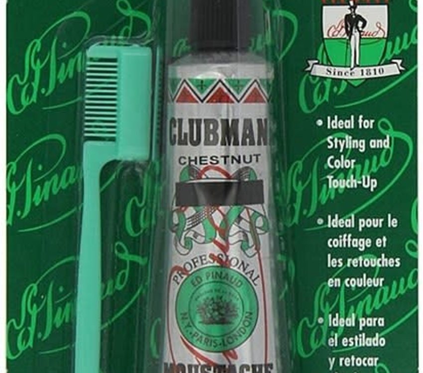 Clubman Moustache Wax Chestnut .5oz