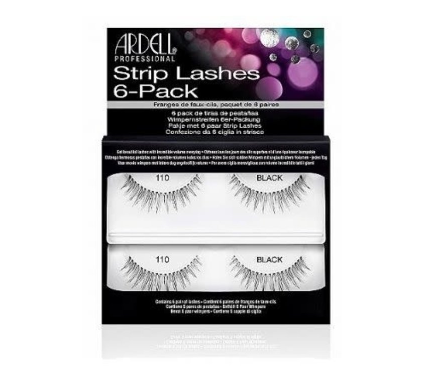 Ardell Strip Lashes 6-Pack 110 Black