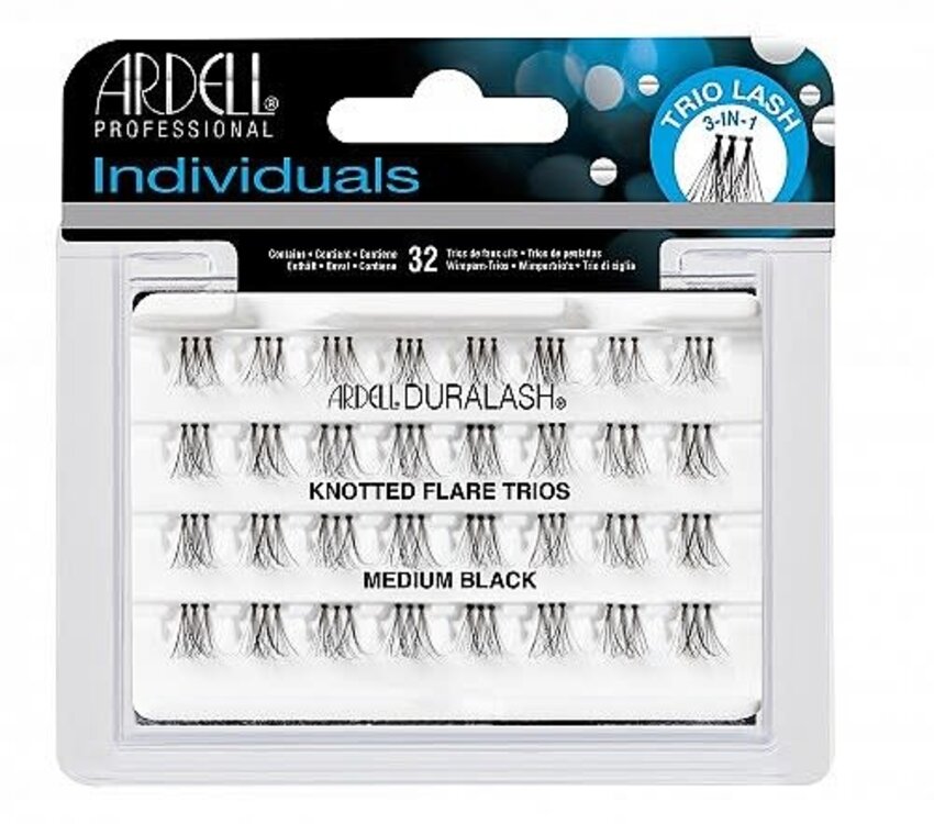 Ardell DuraLash Knotted Flare Trios Medium Black
