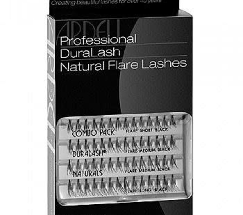 Ardell ARDELL Knot-Free Individuals Eye Lashes, combo  Black, Pack of 6 refill