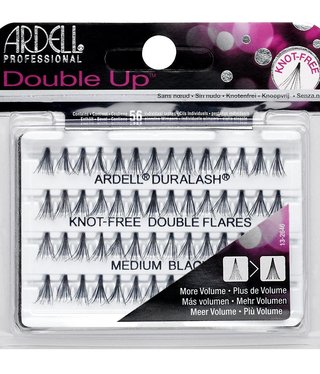 Ardell DuraLash Knotted Double Flares Medium Black