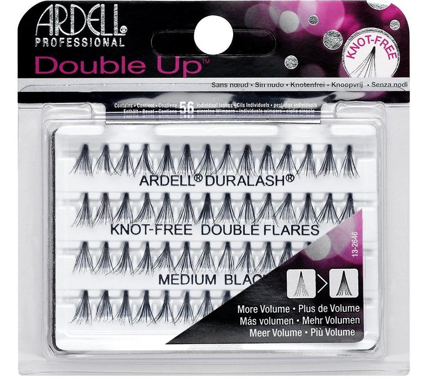 Ardell DuraLash Knotted Double Flares Medium Black