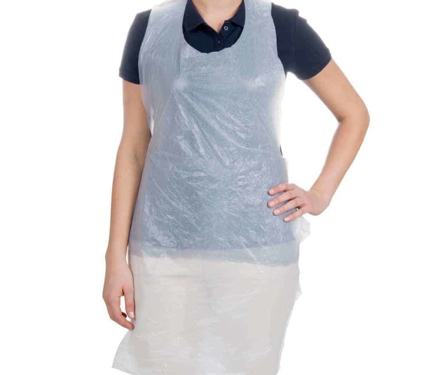 Hive White Plastic Apron