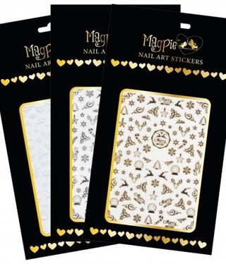 Magpie 001 Gold Christmas stickers