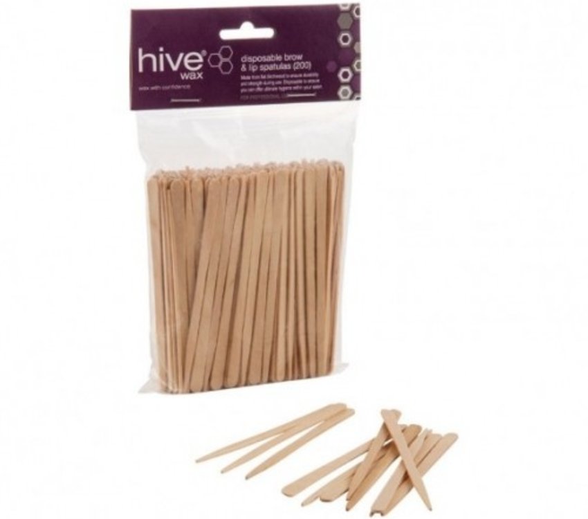 Hive Disposable Brow & Lip Spatulas 200pk