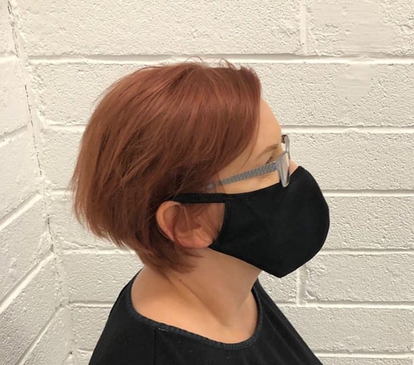 Black Reusable Face Mask 2pk x6