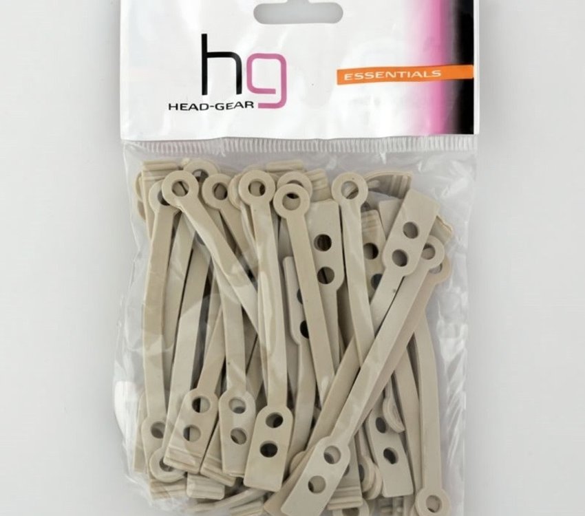 Head-Gear Perm Rod Rubbers Pk50 - Flat / Long