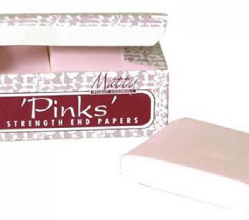 Pinks Wet Strength End Papers