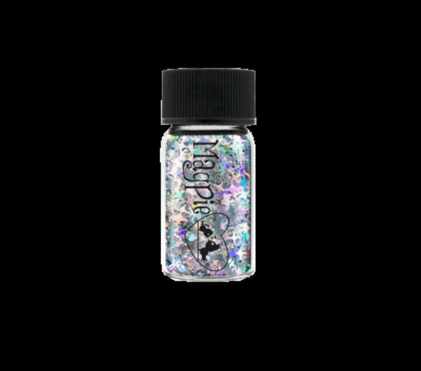 Magpie Stary Sky Silver Glitter Shapes