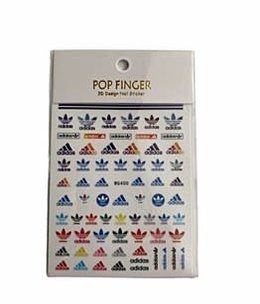 Designer Adidas Stickers Colured