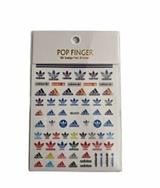 Designer Adidas Stickers Colured