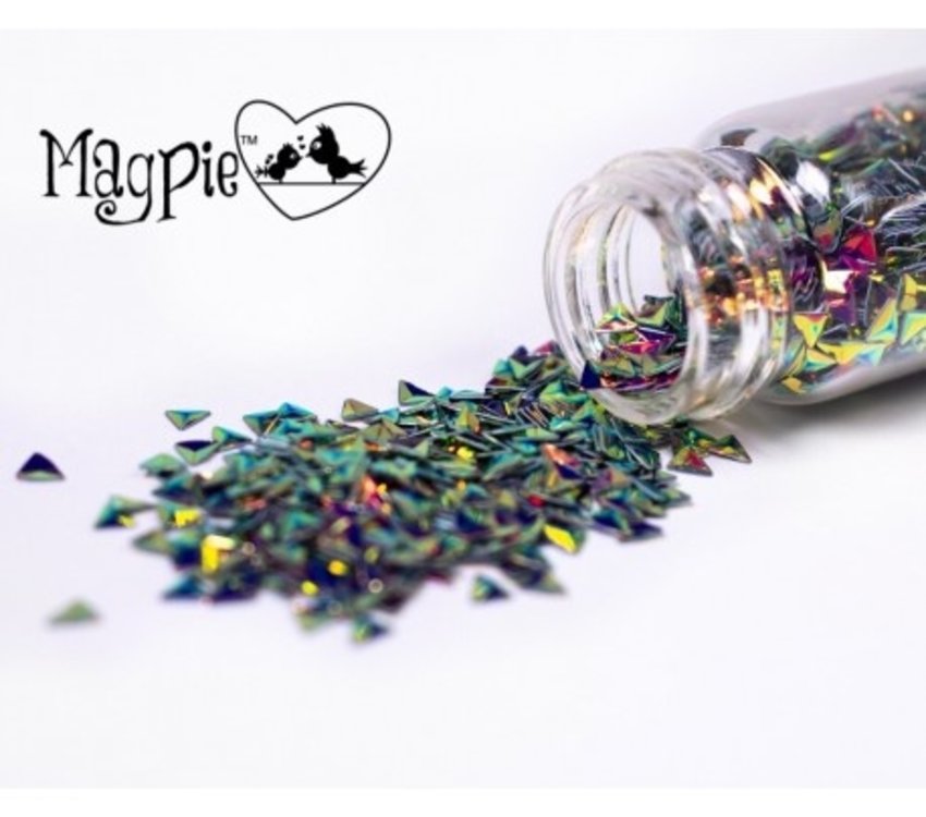 Magpie Dark Triangles Glitter Shapes 4g