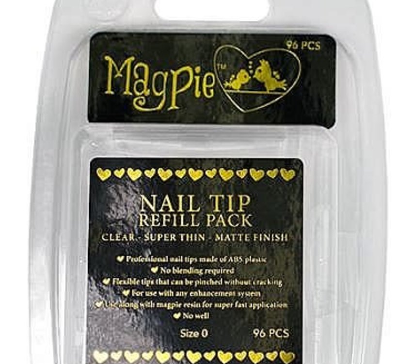 Magpie Nail Tips Clear Size 9