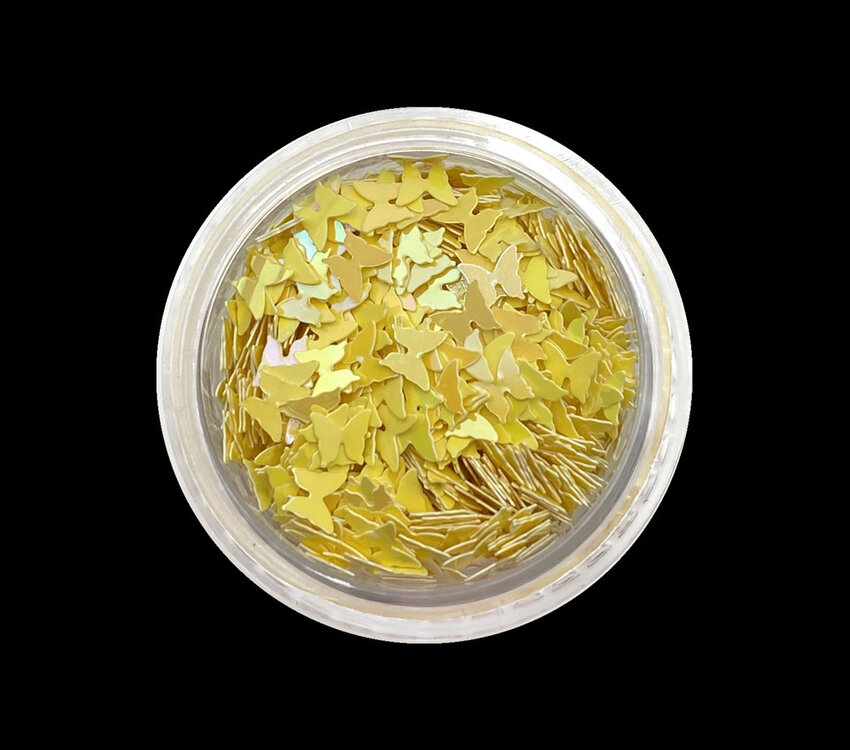 Magpie Shape Pot Butterfly Yellow