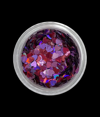 Magpie Hearts Purple/Red Shape Pot