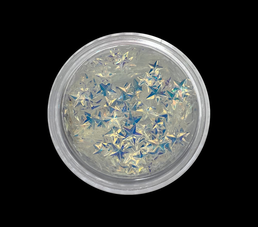 Magpie Magpie Shape Pot 3D Stars Iridescent