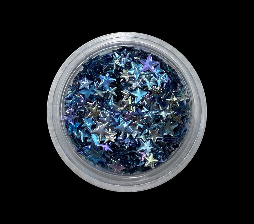 Magpie Magpie Shape Pot 3D Stars Blue