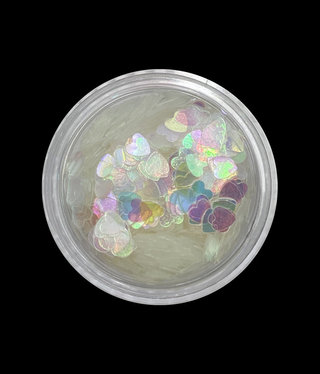 Magpie Magpie Shape Pot Hearts  Irisdescent