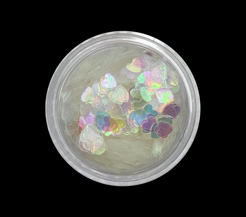 Magpie Magpie Shape Pot Hearts  Irisdescent