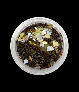 Magpie Pot Hearts Gold/Silver