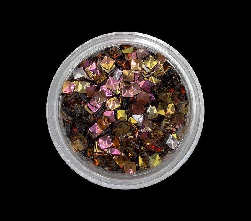 Magpie Magpie Shape Pot 3D Square Golden