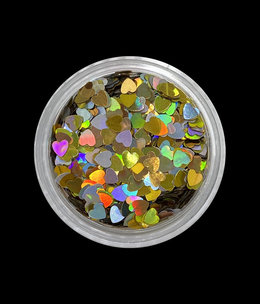 Magpie Hearts Silver Gold Holo Shapes